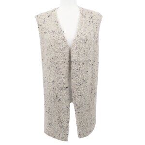 Sundance Boucle Knit Vest Women S Cream Multi‎ Confetti Longline Alpaca Blend